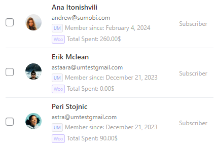 User Broadcast Email User Elements User Broadcast Email User Elements
