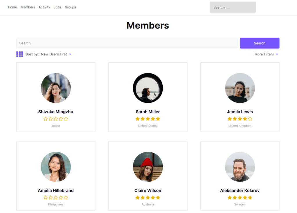 Ultimate Member Directory Page