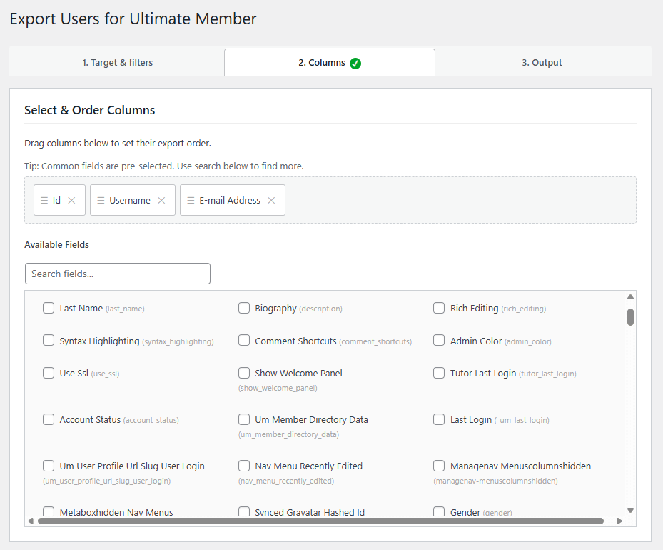 User Export for Ultimate Member WordPress plugin banner