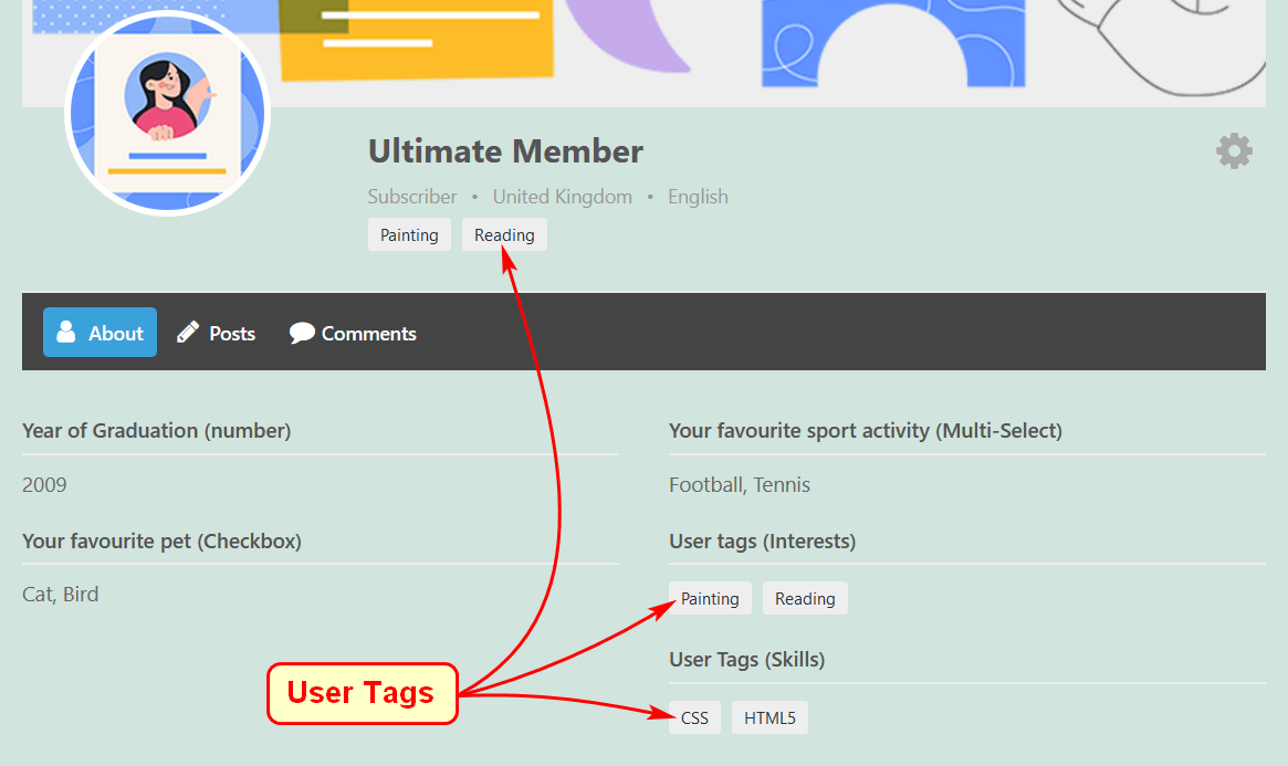 User Tags WordPress plugin banner