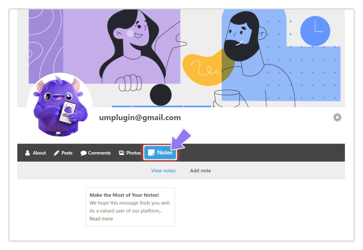 User Notes WordPress plugin banner