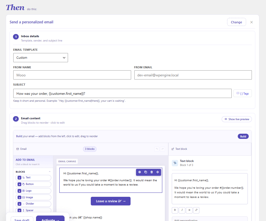 cartcue email editor