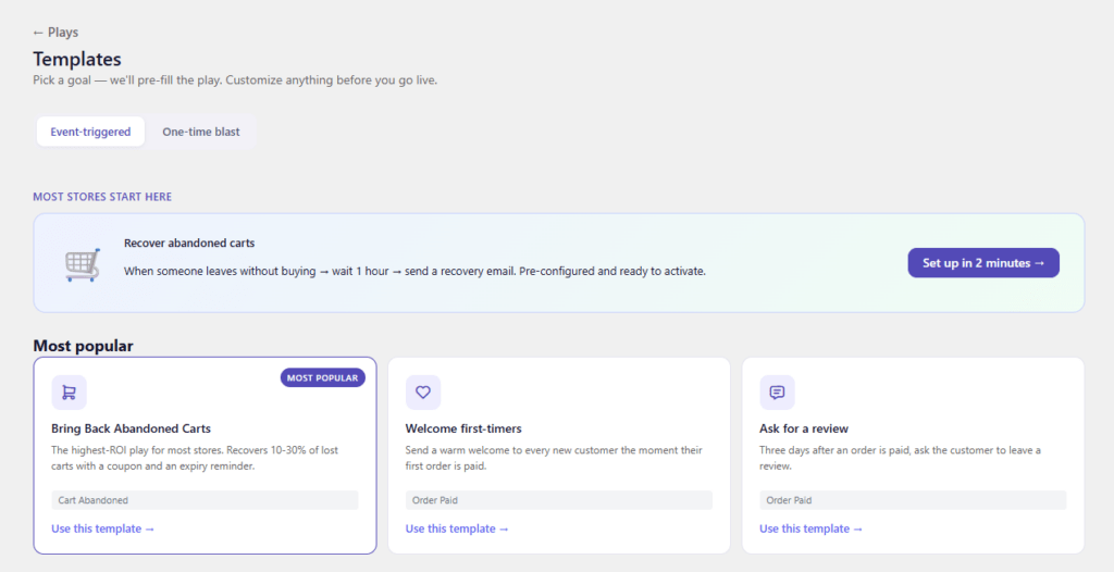 WooCommerce Automation Templates