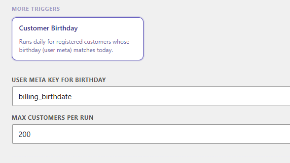 CarCue - WooCommerce Birthday Email