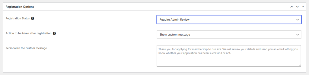 ultimate member require admin review